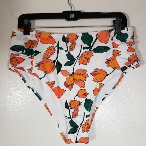 Cupshe Floral Summer Beach Pool Bikini Bottom 1X - Picture 1 of 8